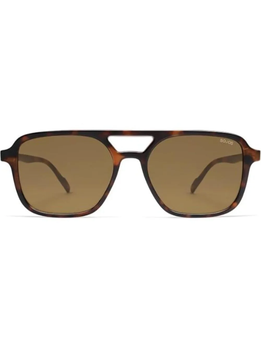 SOJOS Women Aviator Sunglasses Rectangle Sun Glasses Coffee Frame Coffee Lens